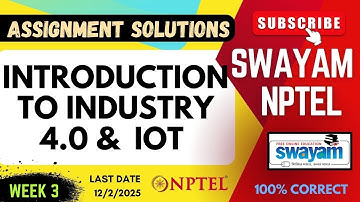 Introduction to Industry 4.0 and Industrial IOT Week 3 Assignment Solutions | SWAYAM NPTEL | SUBSCRB