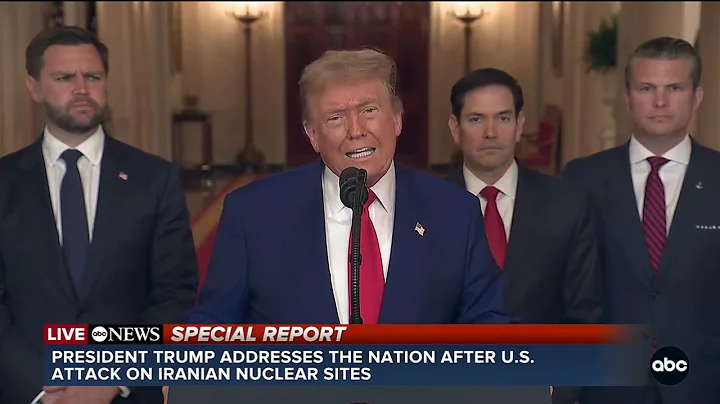 FULL REMARKS: President Trump addresses the nation after successful strikes on Iranian nuclear sites