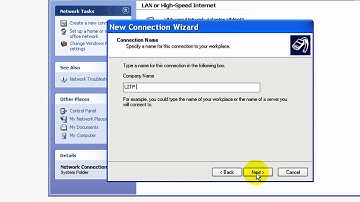 L2TP(pptp) VPN - connection setup - WindowsXP