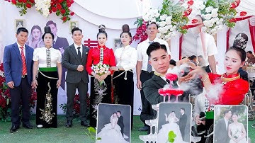 TOÀN CẢNH ĐÁM CƯỚI NGƯỜI THÁI ĐEN SƠN LA TÂY BẮC - CÔ DÂU MINH HÀ & CHÚ RỂ MẠNH QUỲNH