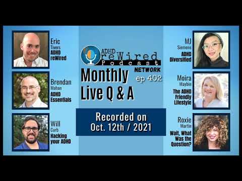 402 | October Reside Q&A with Brendan Mahan, Will Curb, MJ Siemens, ADHD reWired Coaches Moira... thumbnail