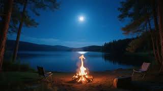 Soft Sleep Music  Faint Firelight Ambient Layers  Quiet Night, Deep Rest