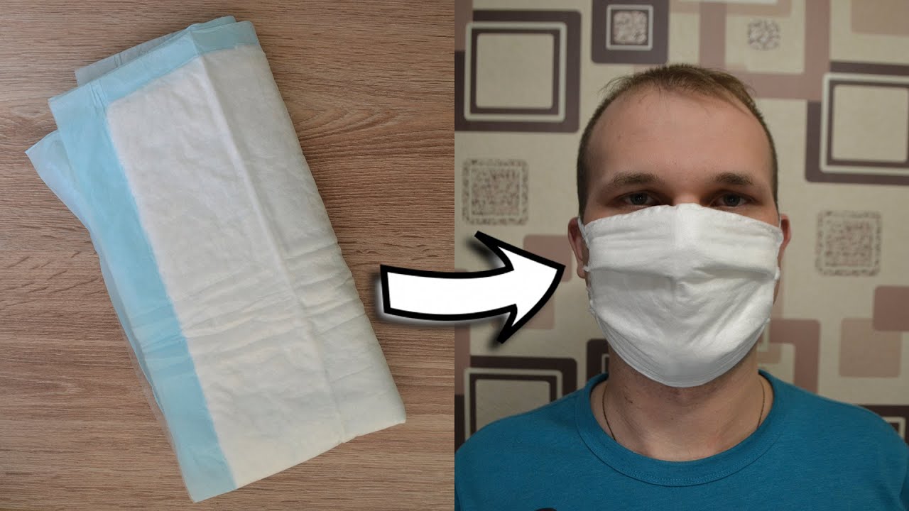 DIY Face Mask How to make MEDICAL MASK out of a DISPOSABLE DIAPER