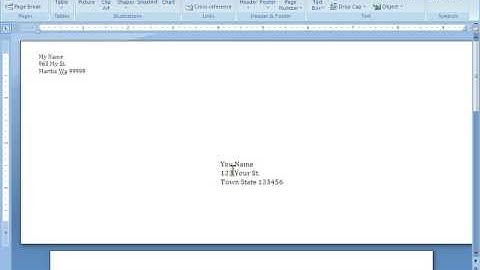 Word 2007 Tutorial 22 - Making An Envelope