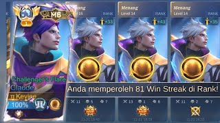 ALASAN KENAPA AEGIS TERLALU OP BUAT CLAUDE! AUTO BIKIN GW WINSTREAK PULUHAN KALI! - MLBB