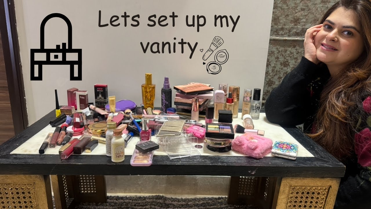 COME LETS SET UP MY MAKE UP | ORGANISING MY MAKE UP | SETTING UP MY VANITY