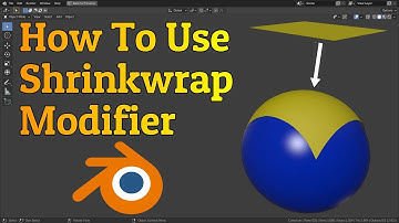 How to use Shrinkwrap modifier in Blender? | Tutorial
