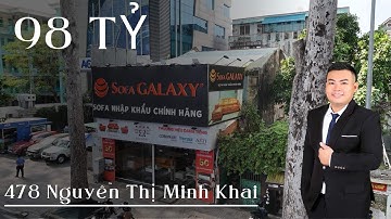 Bán Đất  Xây Dựng BuilDing Mặt Tiền Đường Nguyễn Thị Minh Khai | DT 8 55x 19.05m  Bán 98 Tỷ