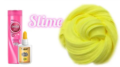 Como fazer Slime de cola branca e shampoo?