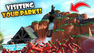 🔴Touring Your *INSANE* Theme Parks Inside of Theme Park Tycoon 2!!