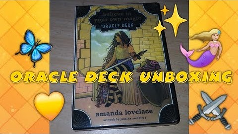 Believe in your own magic - Oracle Deck Unboxing & Flip Through! 😊💛🦋✨️