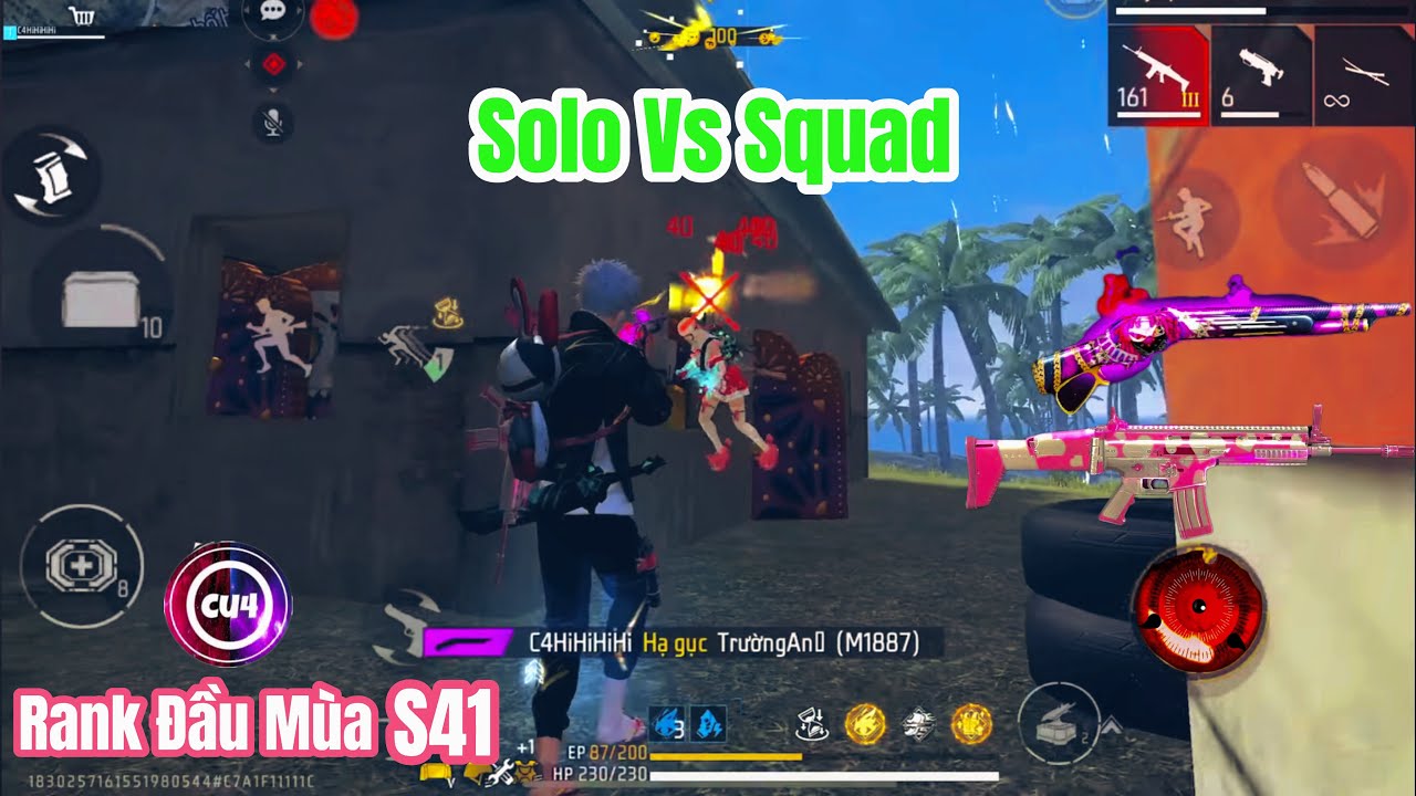 C4 Leo Rank Đầu Mùa Trực Tiếp Trên Live Solo Vs Squad M1887 + Scar3Chip Bộ Đôi Hủy Diệt!