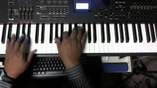 Sam on Yamaha S70 XS Keyboard "O Give Thanks Unto The Lord" Electric Piano chords