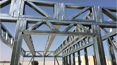 Light gauge steel structure system with lightweight concrete insulation