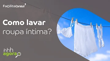 Pode lavar calcinhas com roupas?