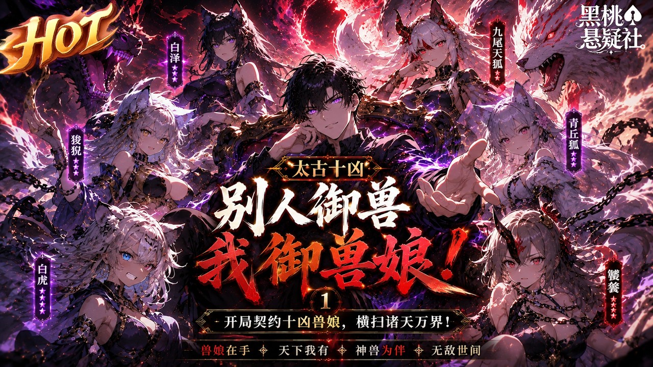 最热合集!《太古十凶:别人御兽我御兽娘 1》:上古凶兽乱世横行,他人苦修御兽之术,我独辟蹊径驯化绝世兽娘,缔结契约并肩征战诸天! #热血 #爽文 #動漫 #玄幻 #男频 #黑桃悬疑社