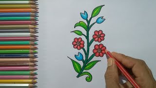 EASY FLOWER DRAWING