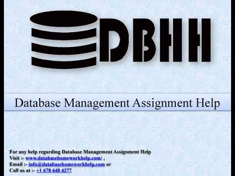 Database Management Assignment Help