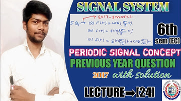 LECTURE ➡[24] | signal system previous year question | signal system 6th sem | sbte bihar