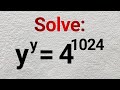 DON'T Use Logs: Self-Exponent Equation Everyone Gets Wrong - Can You Solve This? SAT, ACT Math