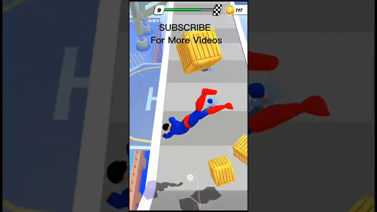 Reverse Video Game in Superhero Fall || Shorts