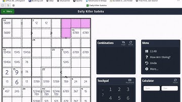 Daily Killer SuDoku 30317 - level 10 greater than