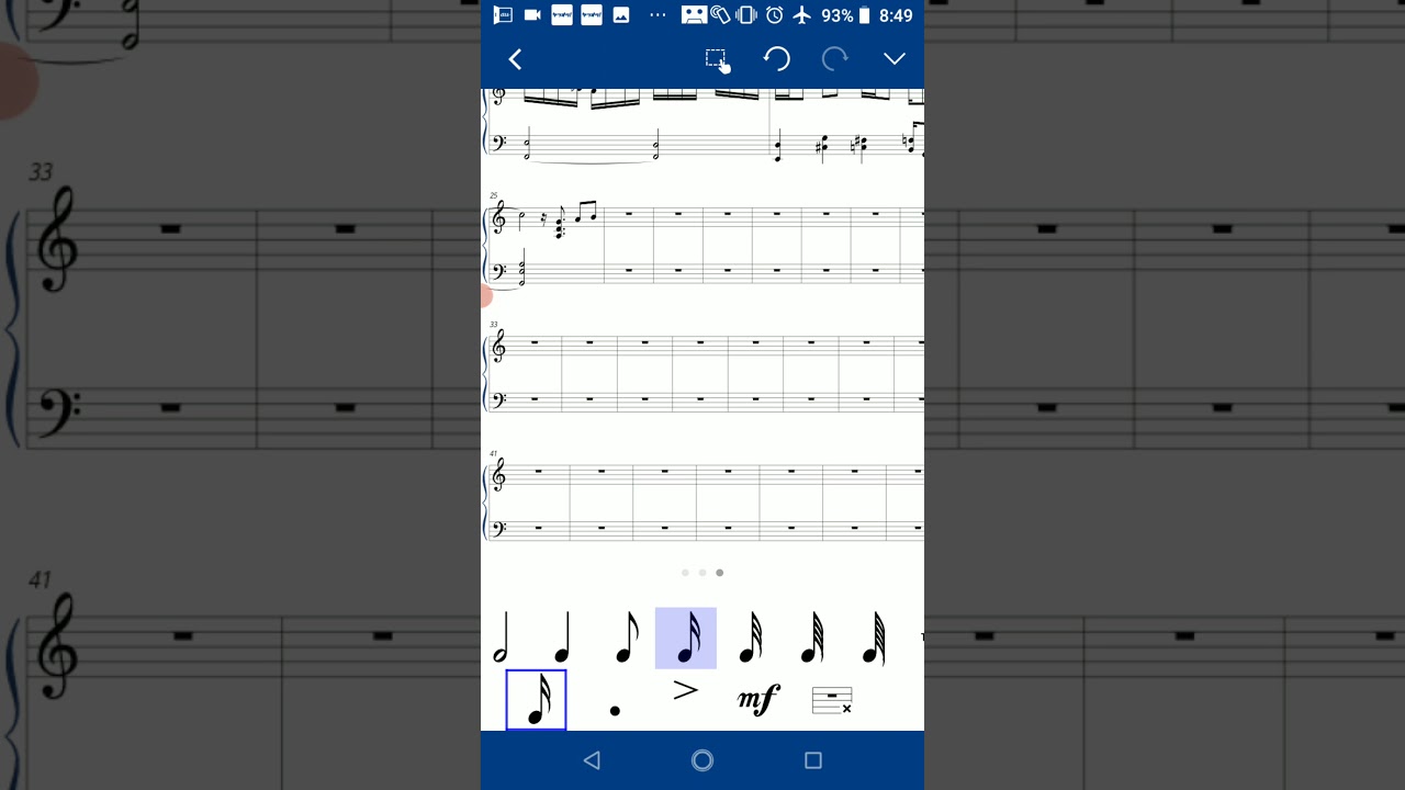 ①Android用楽譜作成アプリ【Notation Pad】で作ってみた - YouTube