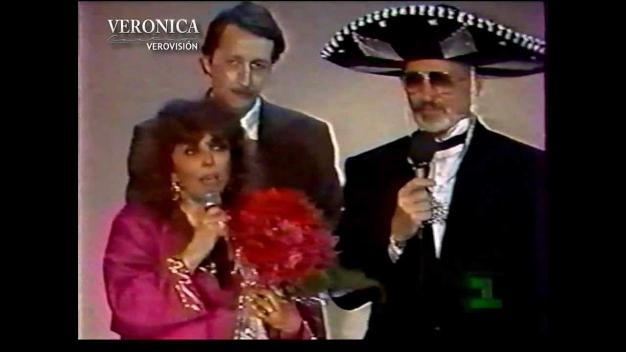 Veronica Castro en el estudio del concierto Ostankino Rusia 1992