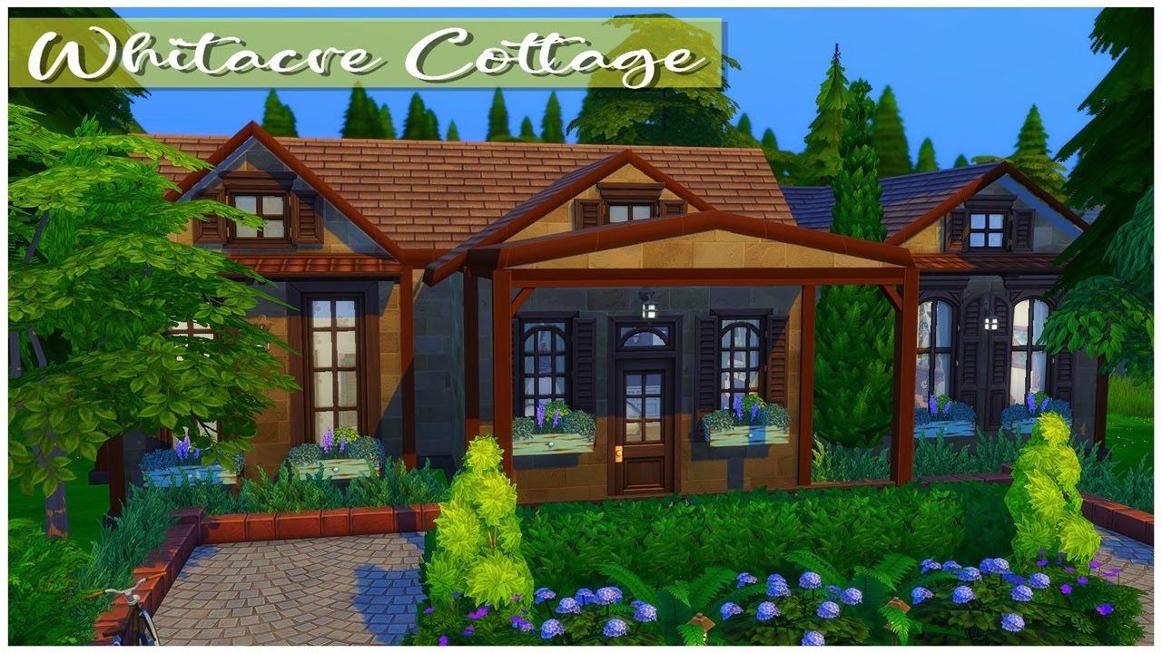 Whitacre Cottage || Speed Build || The Sims 4 || NO CC - YouTube
