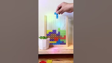 RAINBOW TETRIS ASMR || COLORFUL BLOCKS & GENTLE TAPPING SOUNDS