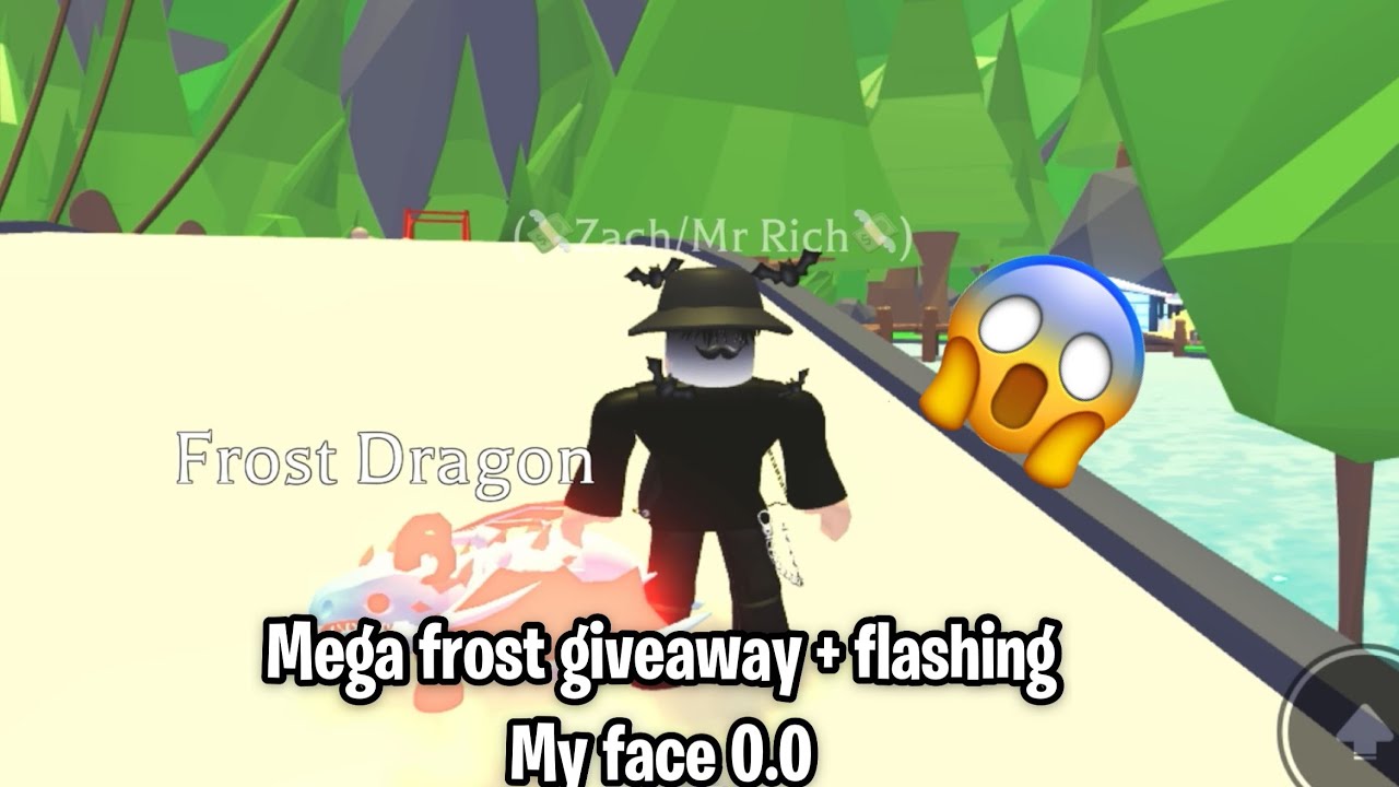 Mega Frost Giveaway Face Reveal 0 Youtube - mr rich roblox youtube