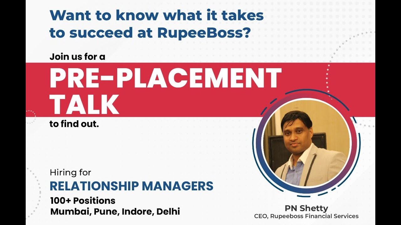 RupeeBoss - Preplacement Talk