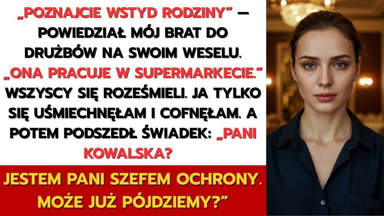 Mój brat nazwał mnie »wstydem dla rodziny« na swoim weselu — dopóki nie zjawił się świadek