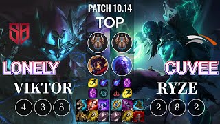 SB Lonely Viktor vs HLE CuVee Ryze Top - KR Patch 10.14