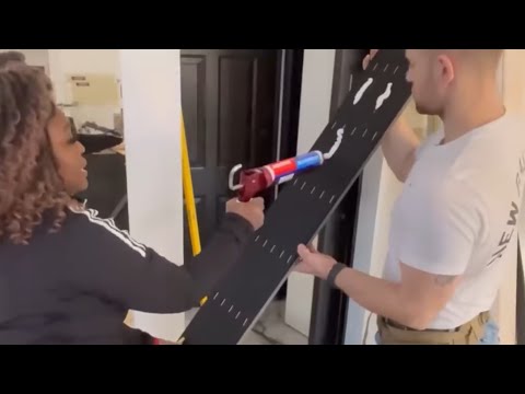 TRANSFORMATION MAKEOVER! REFRESHING THE STAIRS AND TV WALL FOR A CLIENT