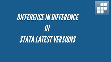 Difference in Difference Analysis in Stata (17 and Lastest Versions)