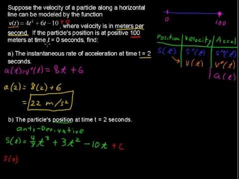 Using Derivatives to Find Acceleration - How to Calculus Tips