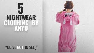 Top 10 Anyu Nightwear Clothing 2018 Pajamas Pink Rabbit Cosplay Costume Uni Adult Nightwear