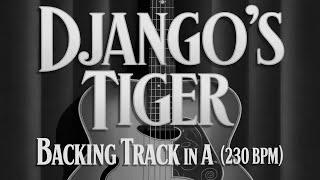 Django's Tiger - Gypsy Jazz Backing Track in A (230 bpm)