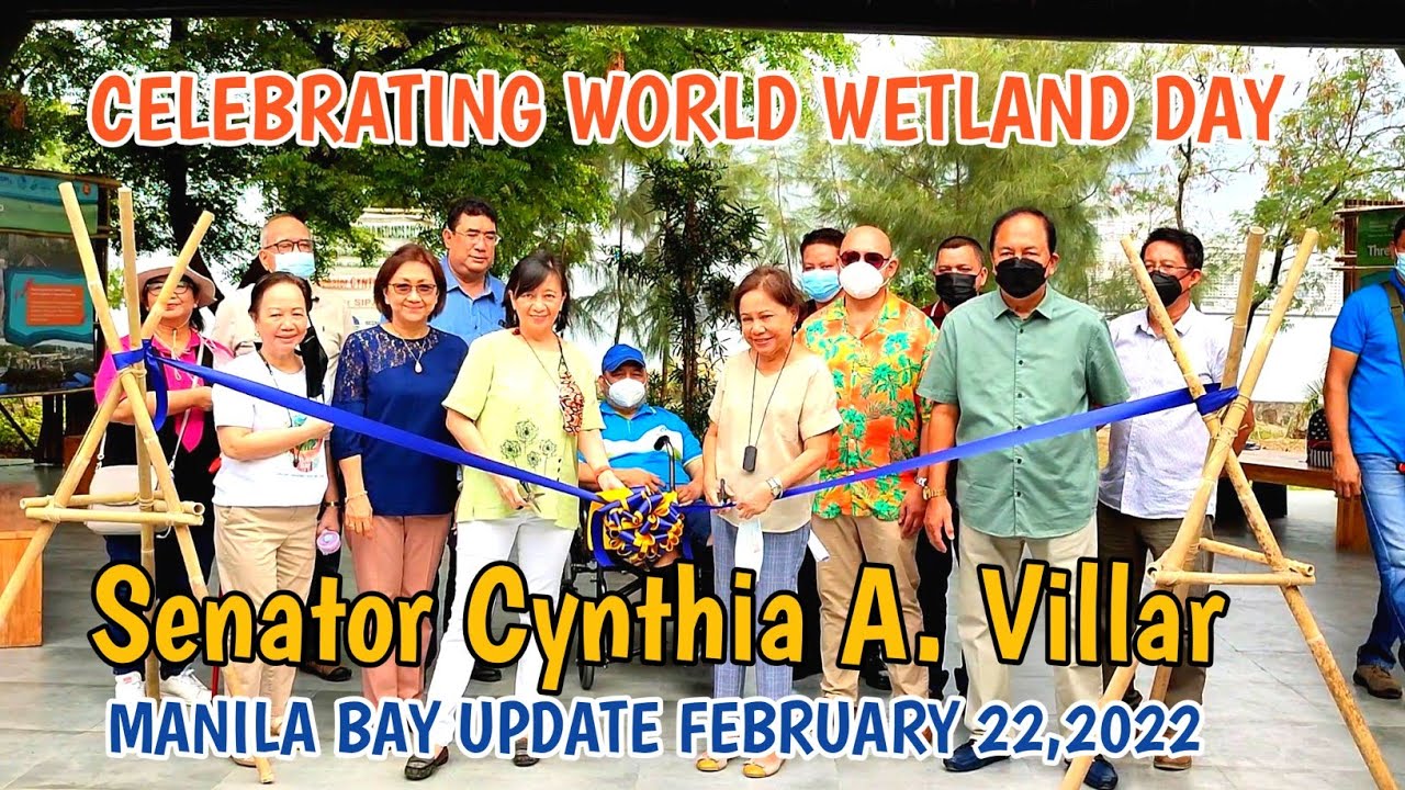 Denr celebrating world wetland day with Senator A. Villar Las Piñas Parañaque Wetland Park