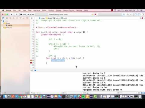 Objective-C 9 forLoopsAndControl