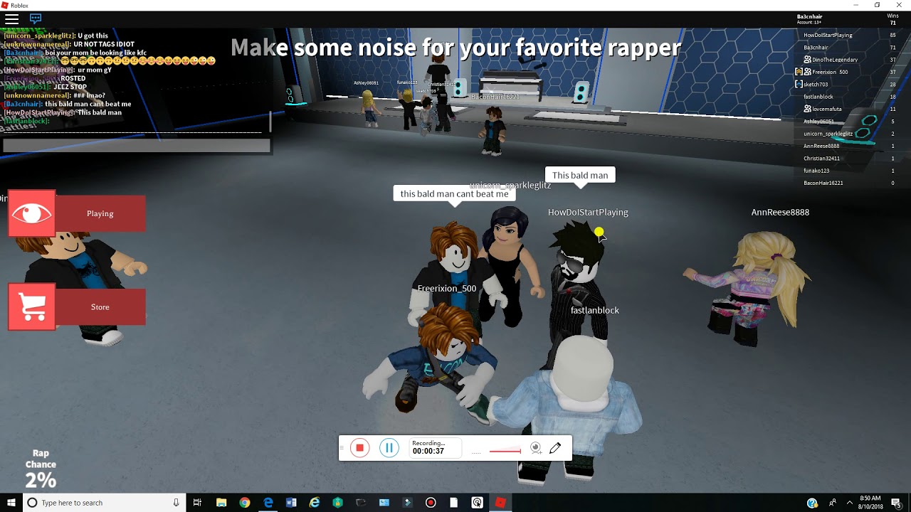 Glitch On Auto Rap Battles Youtube - roblox auto rap battles glitches