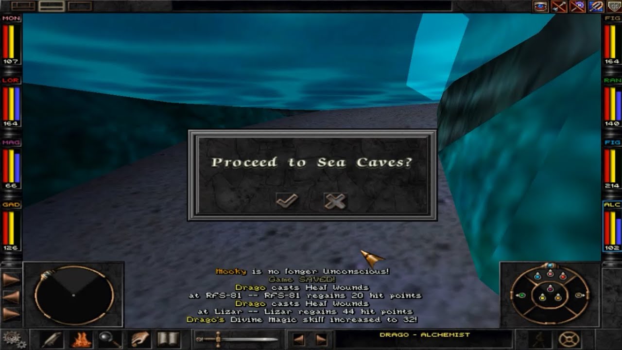 Wizardry 8 Gameplay Ep.60 - Sea Caves!