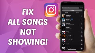 Fix Instagram Music NOT Showing All Songs Problem! (SOLVED) - Step-by-Step Guide