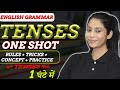 All tenses in 1 hour with tricks  tense in english grammar  present  past and future  one shot