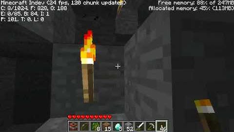 Lets Play Minecraft Indev Episode 22 Part 2: Diamonds and Infdev