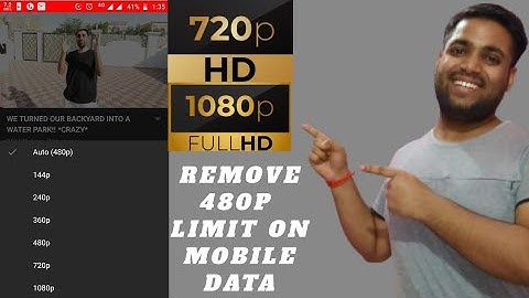 Remove 480p limit on mobile data and watch 1080p, 720p on any smartphone|No Apps, Root App, Browser