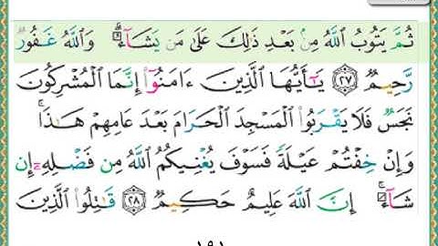 سورة التوبة الشيخ ناصر القطامي