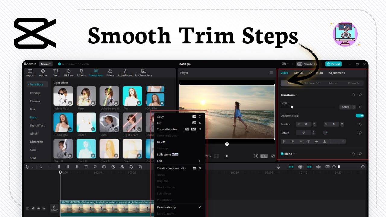 How to trim a video in CapCut (Edit Precision) - YouTube