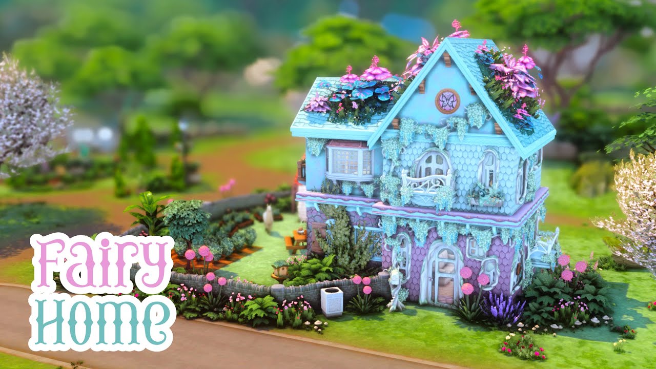 Cozy Fairy Home 🦋 | The Sims 4 Speed Build (No CC) - YouTube